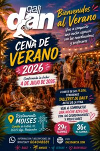 Cartel Cena de Verano 2026 Galidancia