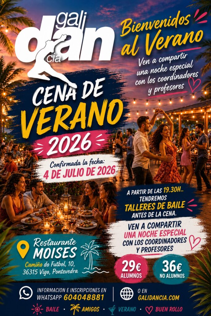 Cartel Cena de Verano 2026 Galidancia