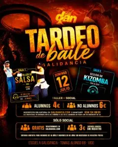Tardeo de Baile Galidancia · Domingo 12 de Julio · Tomás Alonso 88 · Vigo
