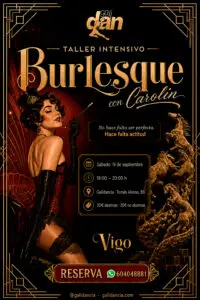 Taller de Burlesque con Carolin en Galidancia Vigo