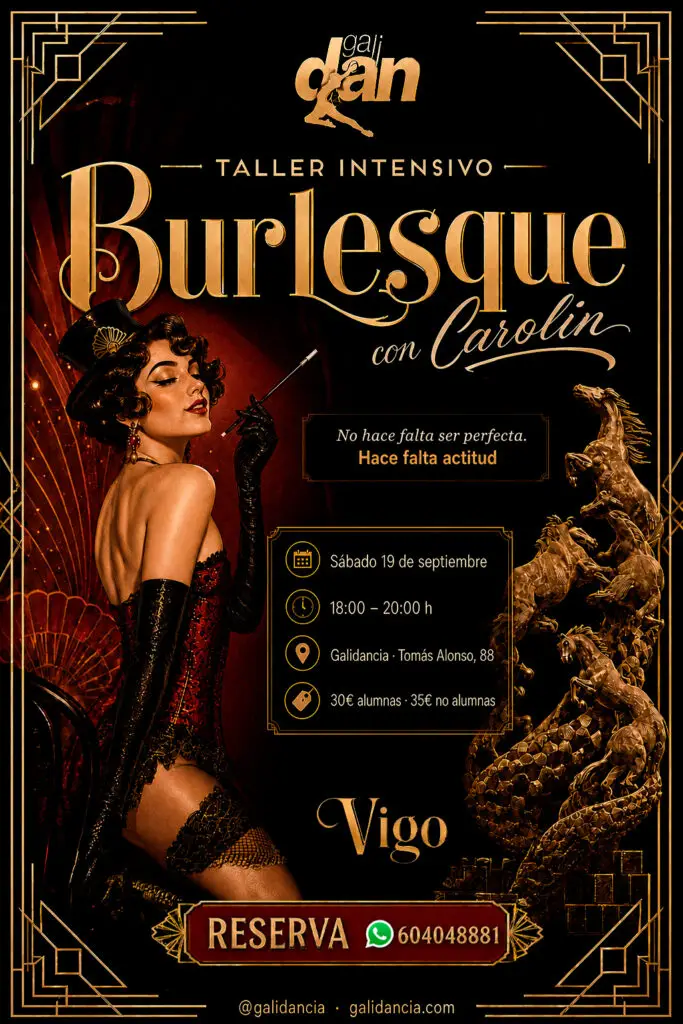 Taller de Burlesque con Carolin en Galidancia Vigo